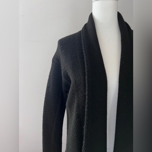 Vince Black Cotton Yak and Wool blend Cardigan Sweater size small - Picture 3 of 12